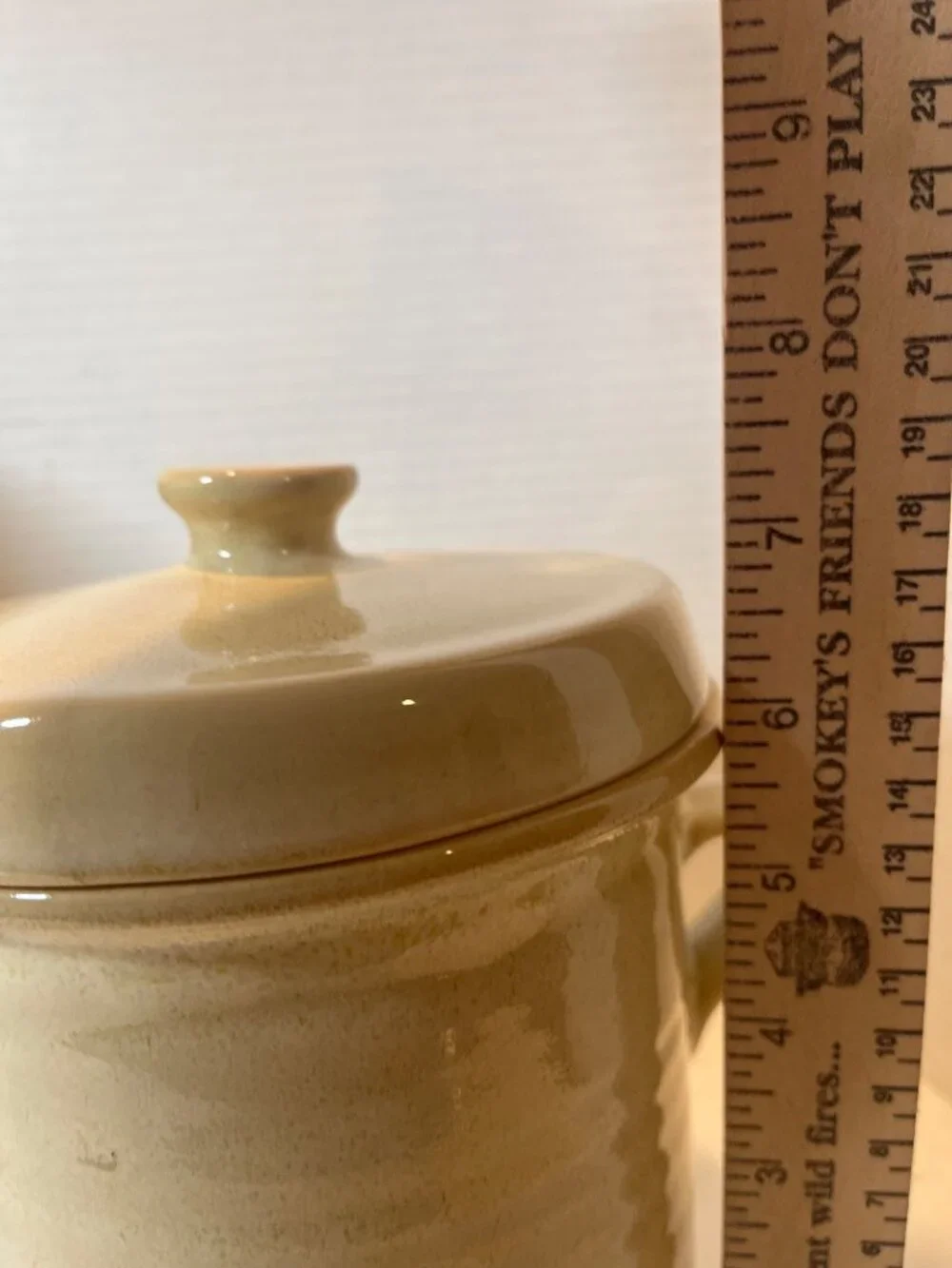 Over And Back Stoneware Large & Small Lidded Canisters Beige Set Of 2 Kitchen St